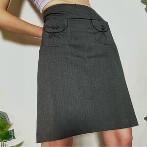 VTG 90s forever21 twill knee-length skirt